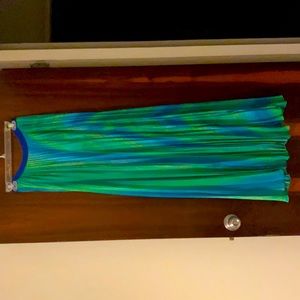 Alexis pleated maxi skirt